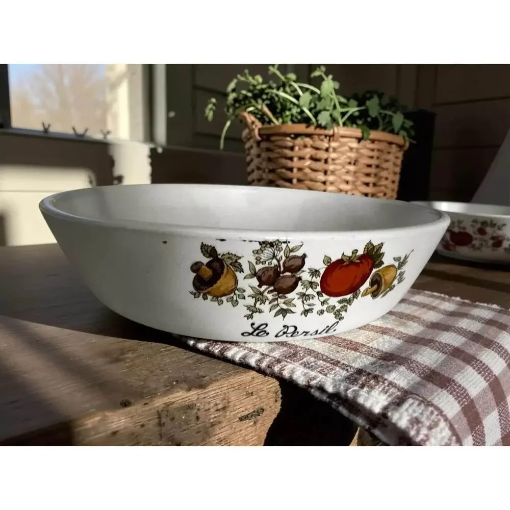 Vintage Corning Ware Spice of Life Skillet Le Persil 6.5 Grab-It Pan